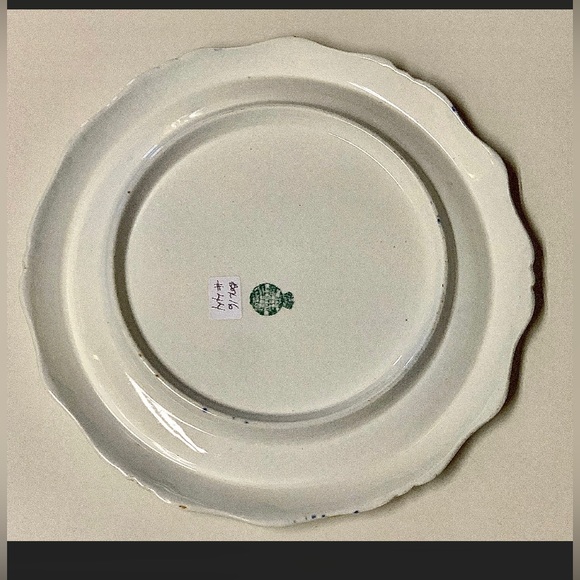 Rare Fenton Gaudy Welsh Oyster Buddha Pattern Scalloped Biscuit Plate Tray - Picture 6 of 10